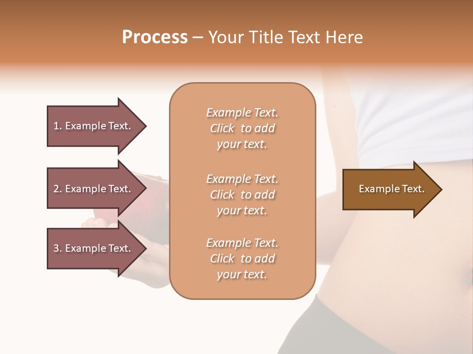A Pregnant Woman Holding An Apple In Her Hand PowerPoint Template