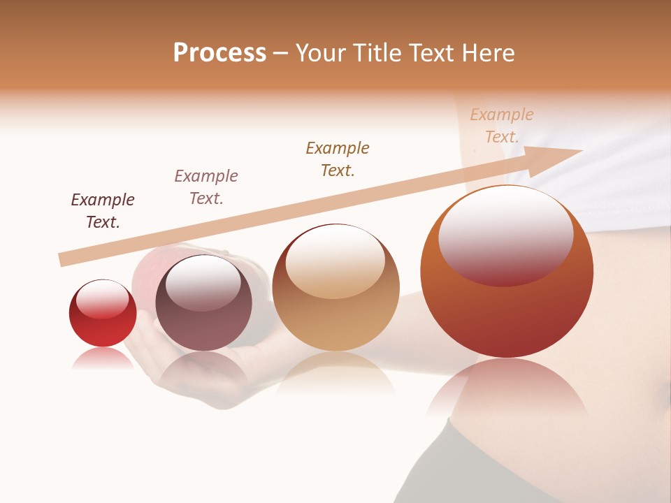 A Pregnant Woman Holding An Apple In Her Hand PowerPoint Template