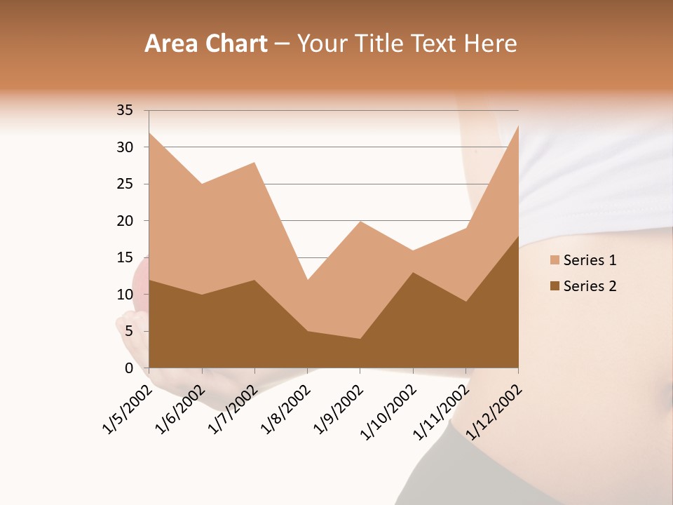 A Pregnant Woman Holding An Apple In Her Hand PowerPoint Template