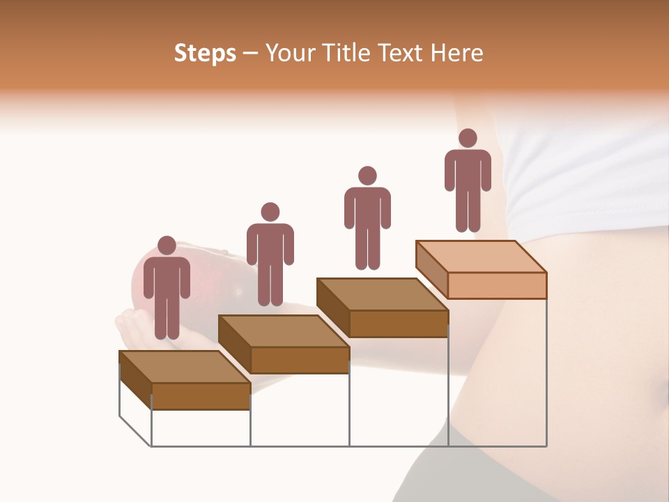 A Pregnant Woman Holding An Apple In Her Hand PowerPoint Template