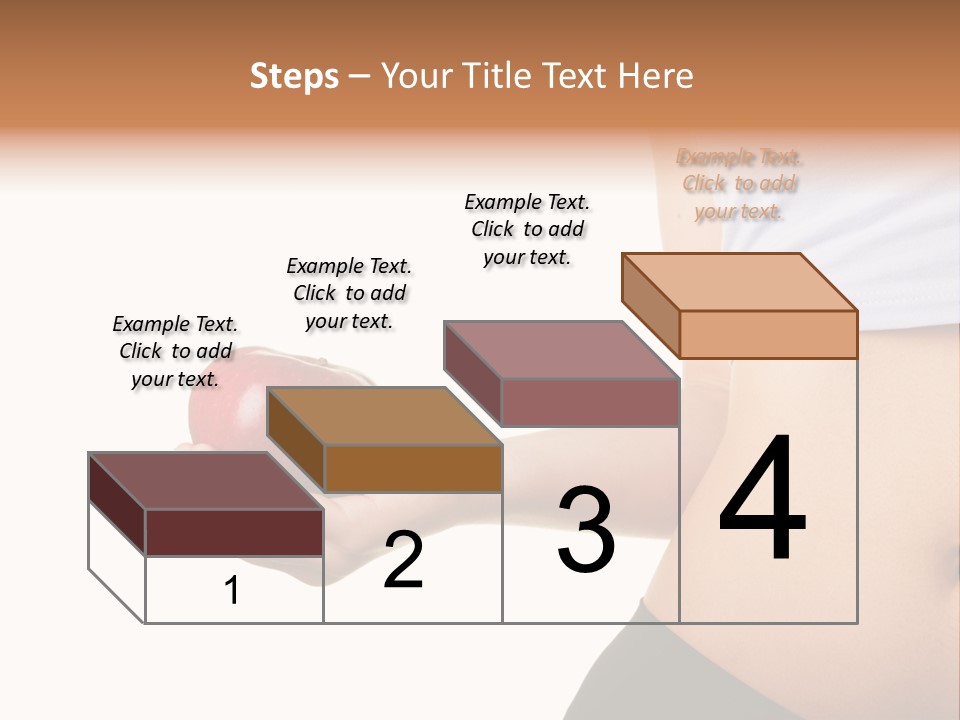 A Pregnant Woman Holding An Apple In Her Hand PowerPoint Template