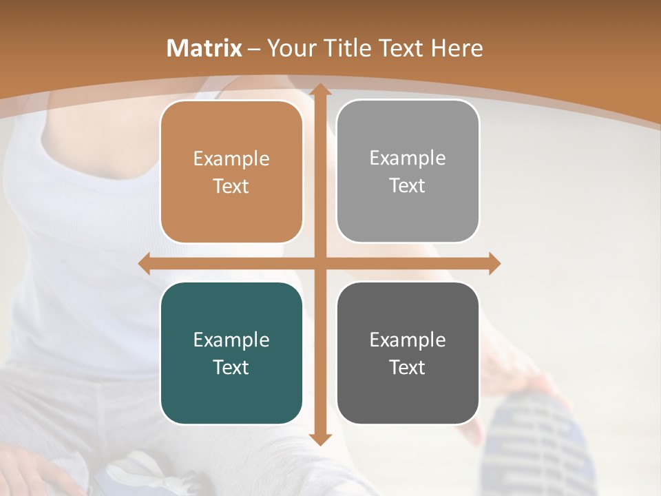 A Woman Is Sitting On The Floor With Her Feet Up PowerPoint Template