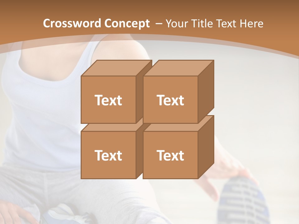 A Woman Is Sitting On The Floor With Her Feet Up PowerPoint Template