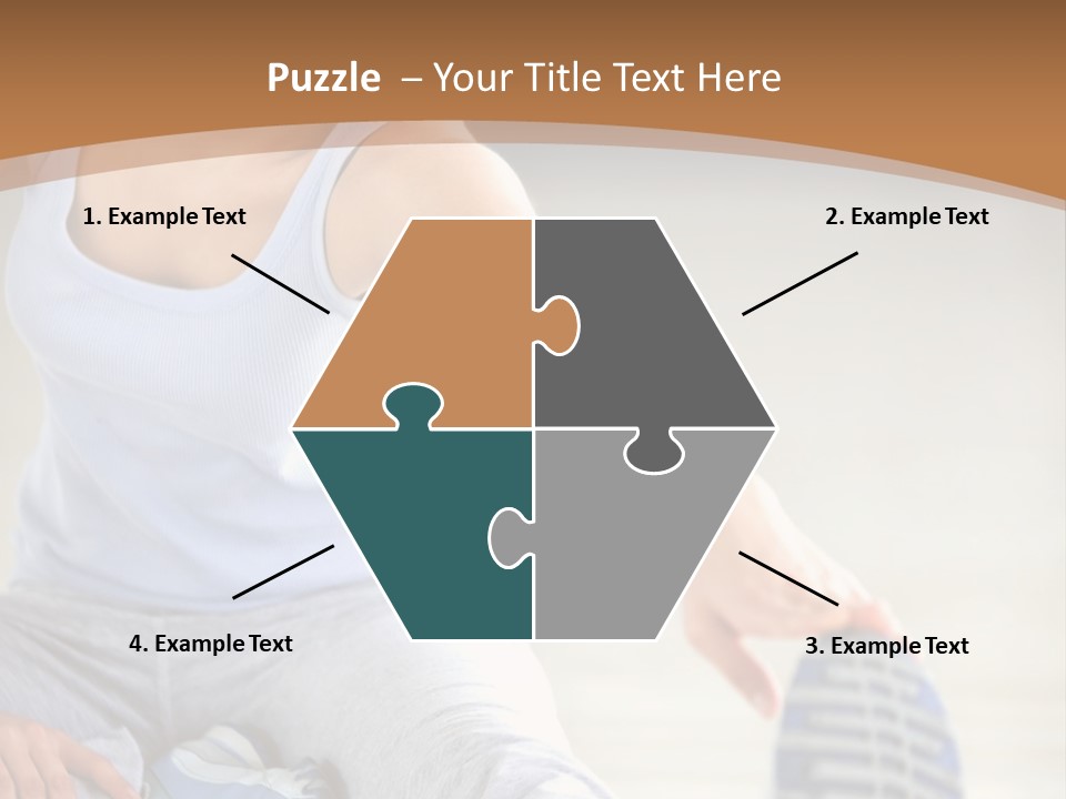 A Woman Is Sitting On The Floor With Her Feet Up PowerPoint Template