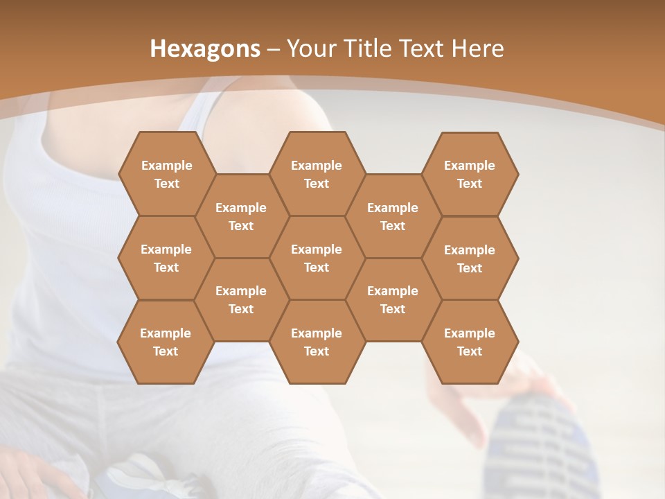 A Woman Is Sitting On The Floor With Her Feet Up PowerPoint Template