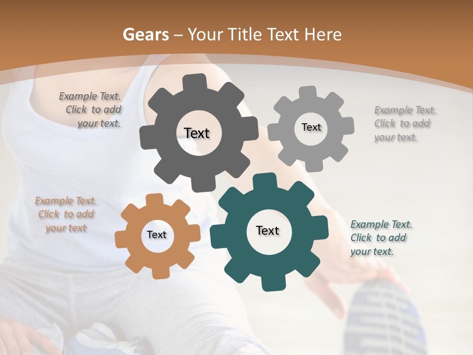 A Woman Is Sitting On The Floor With Her Feet Up PowerPoint Template