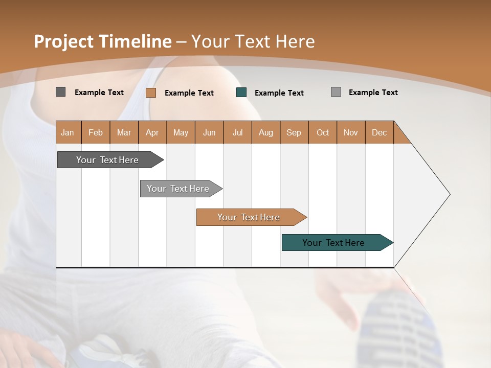 A Woman Is Sitting On The Floor With Her Feet Up PowerPoint Template