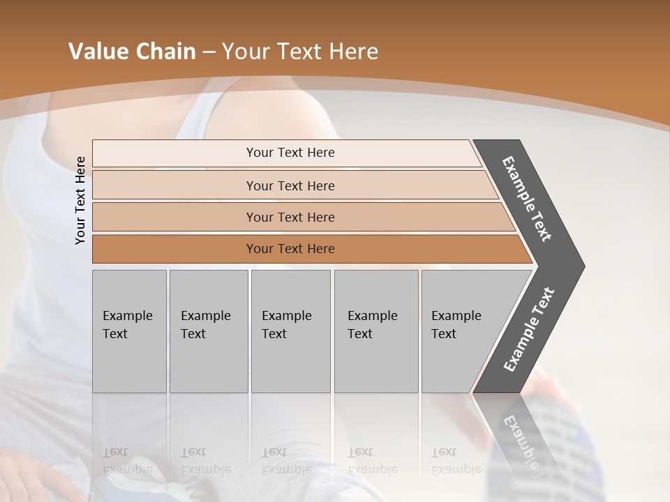 A Woman Is Sitting On The Floor With Her Feet Up PowerPoint Template