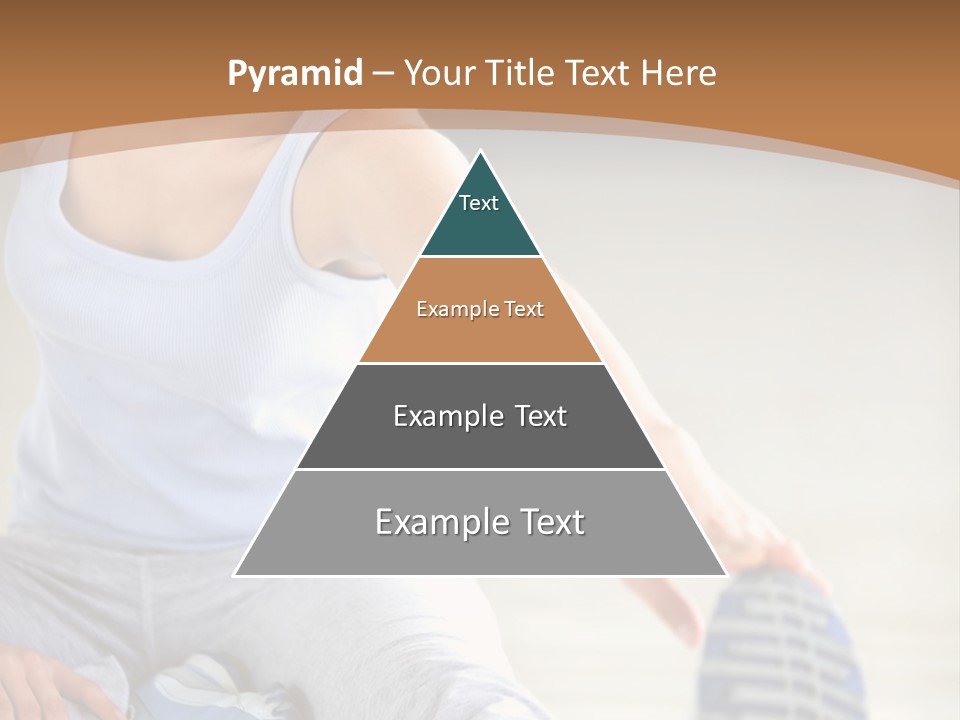 A Woman Is Sitting On The Floor With Her Feet Up PowerPoint Template