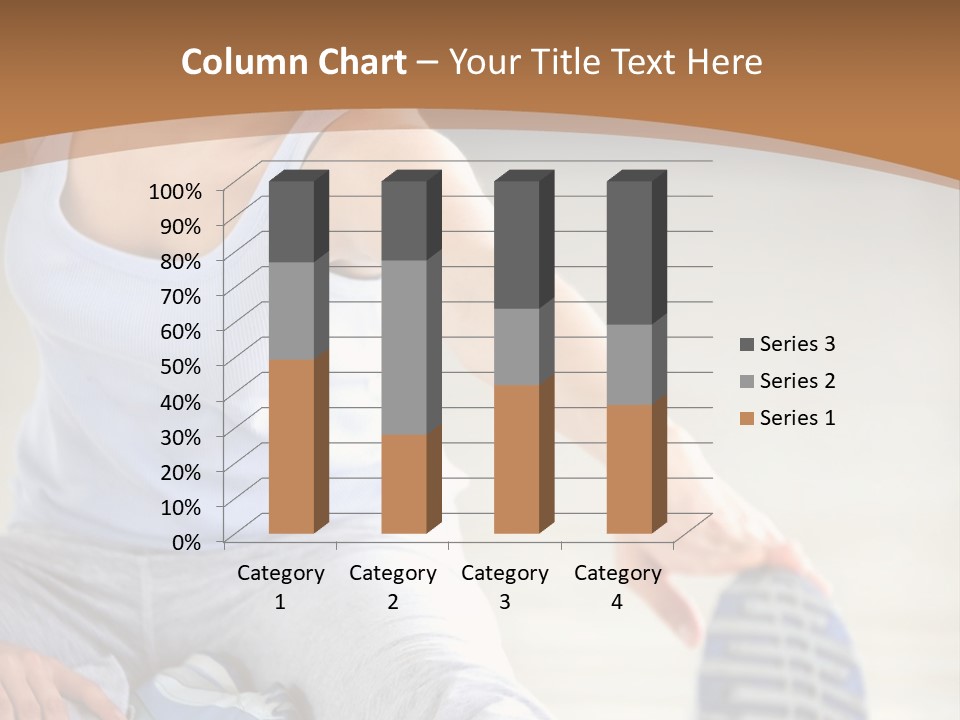 A Woman Is Sitting On The Floor With Her Feet Up PowerPoint Template