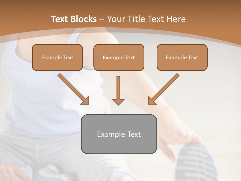 A Woman Is Sitting On The Floor With Her Feet Up PowerPoint Template