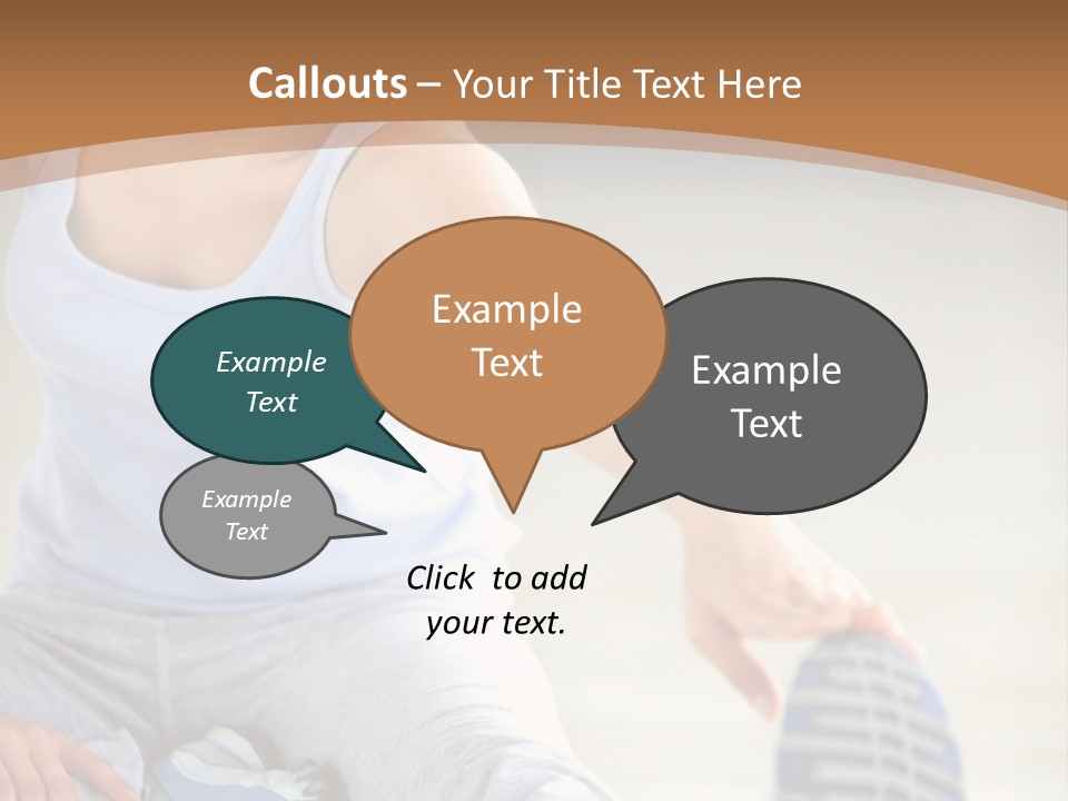 A Woman Is Sitting On The Floor With Her Feet Up PowerPoint Template