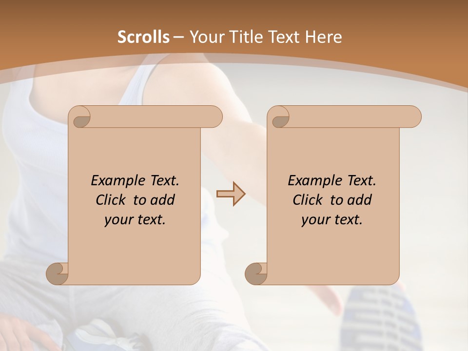 A Woman Is Sitting On The Floor With Her Feet Up PowerPoint Template