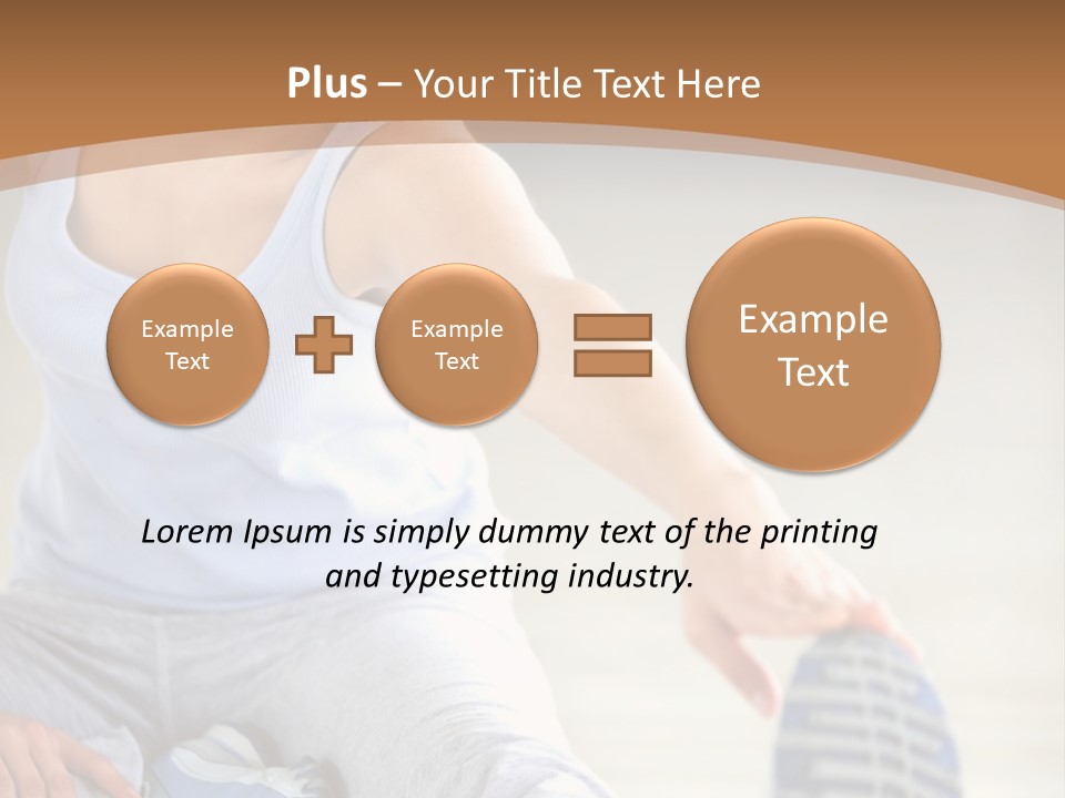 A Woman Is Sitting On The Floor With Her Feet Up PowerPoint Template