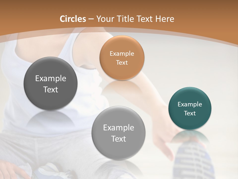 A Woman Is Sitting On The Floor With Her Feet Up PowerPoint Template