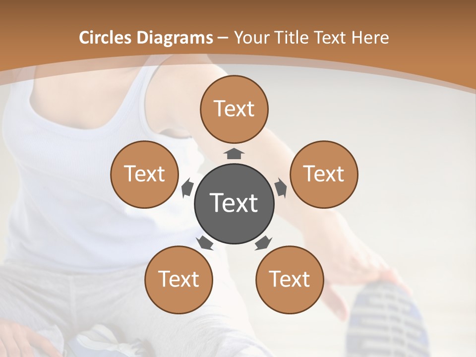 A Woman Is Sitting On The Floor With Her Feet Up PowerPoint Template