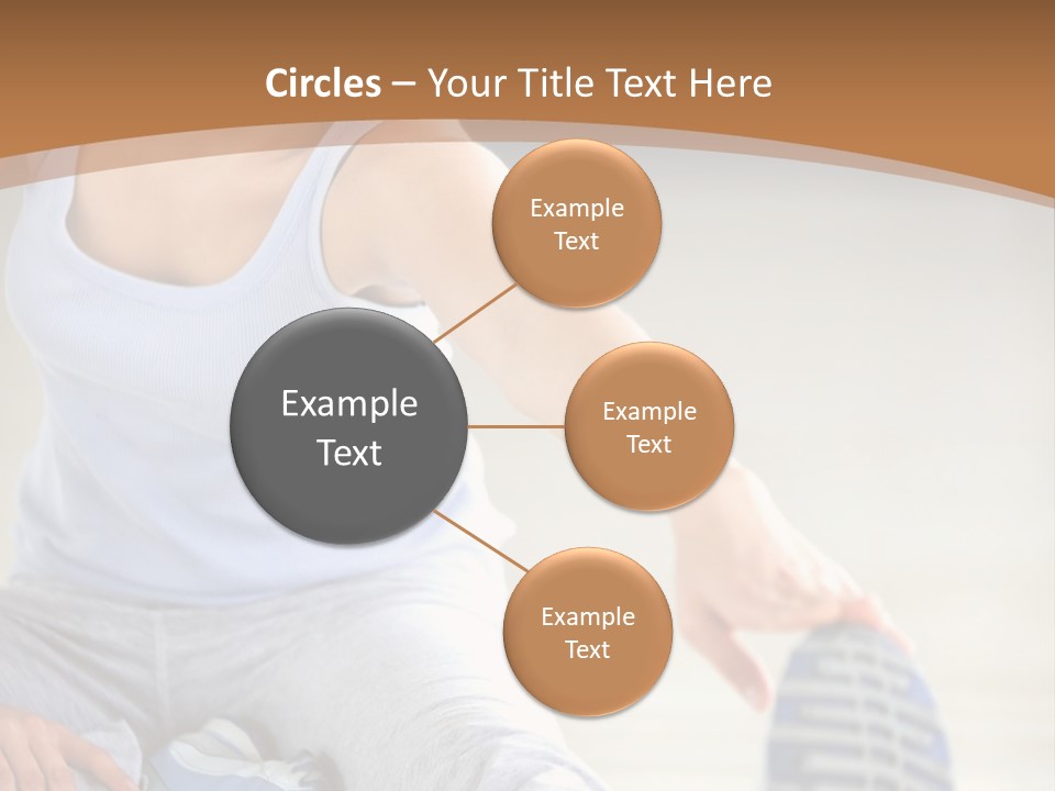 A Woman Is Sitting On The Floor With Her Feet Up PowerPoint Template