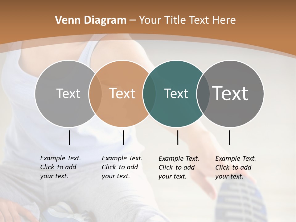 A Woman Is Sitting On The Floor With Her Feet Up PowerPoint Template