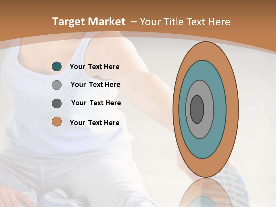 A Woman Is Sitting On The Floor With Her Feet Up PowerPoint Template