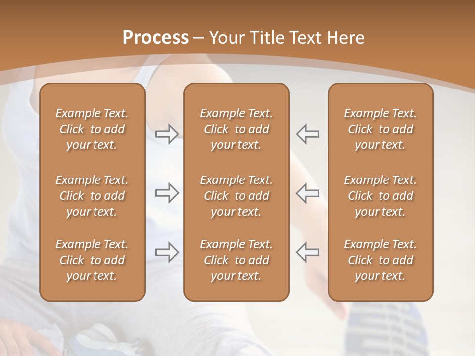 A Woman Is Sitting On The Floor With Her Feet Up PowerPoint Template