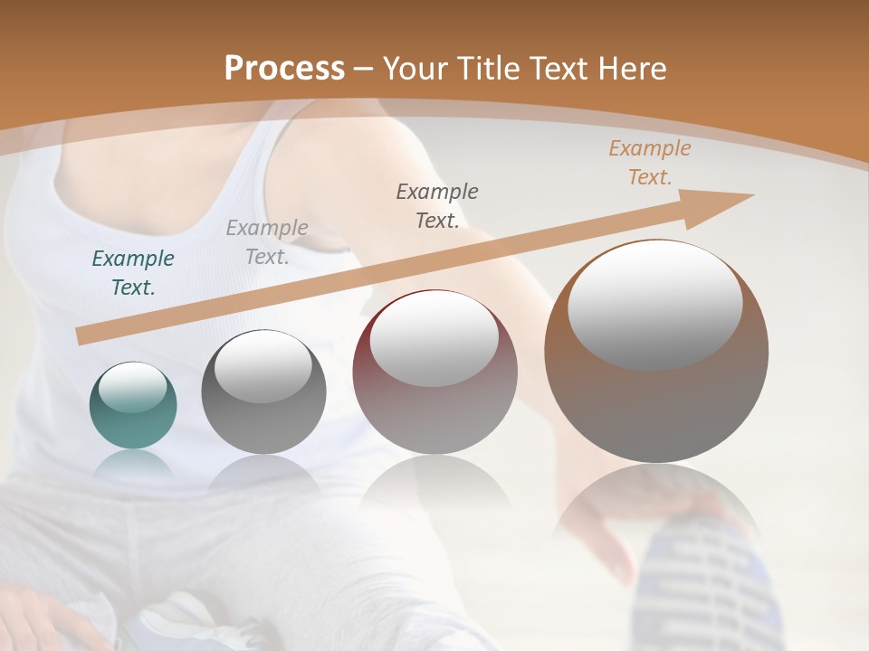 A Woman Is Sitting On The Floor With Her Feet Up PowerPoint Template