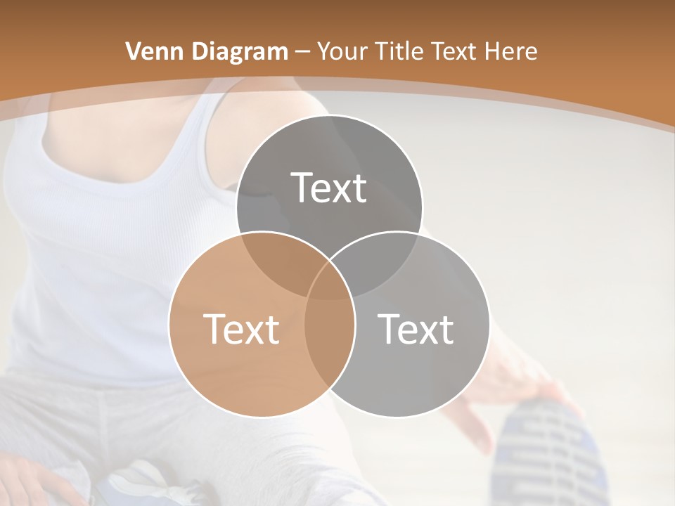 A Woman Is Sitting On The Floor With Her Feet Up PowerPoint Template