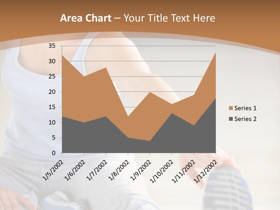 A Woman Is Sitting On The Floor With Her Feet Up PowerPoint Template