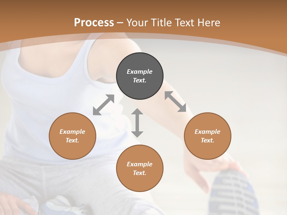 A Woman Is Sitting On The Floor With Her Feet Up PowerPoint Template