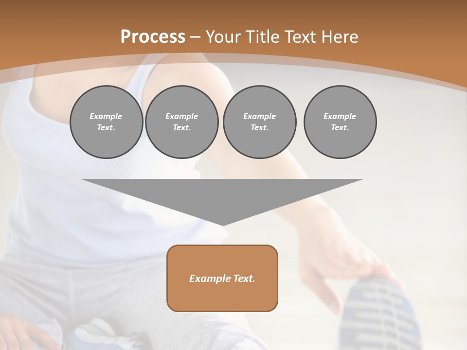 A Woman Is Sitting On The Floor With Her Feet Up PowerPoint Template