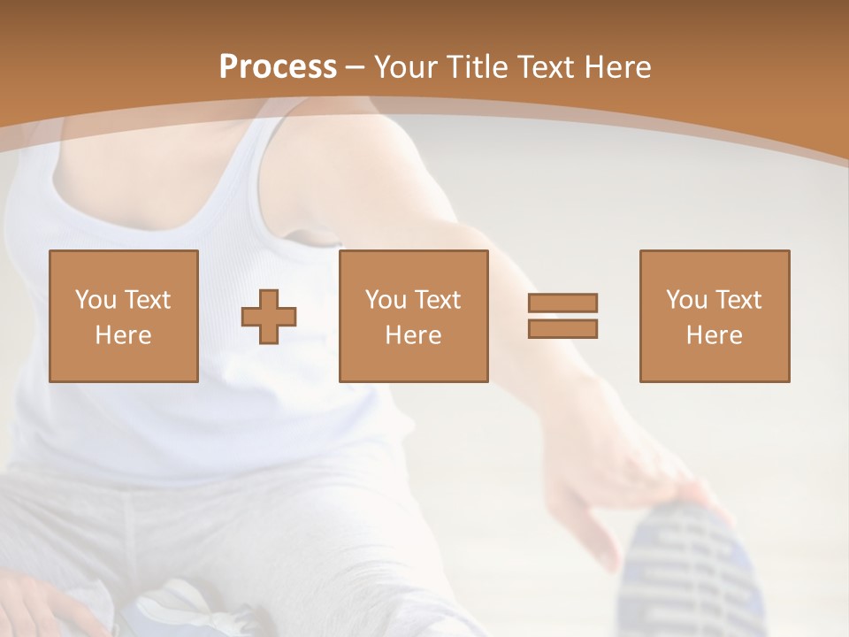 A Woman Is Sitting On The Floor With Her Feet Up PowerPoint Template