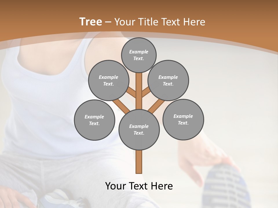 A Woman Is Sitting On The Floor With Her Feet Up PowerPoint Template