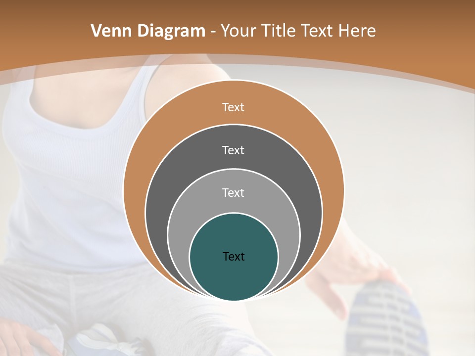 A Woman Is Sitting On The Floor With Her Feet Up PowerPoint Template