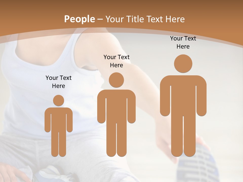 A Woman Is Sitting On The Floor With Her Feet Up PowerPoint Template