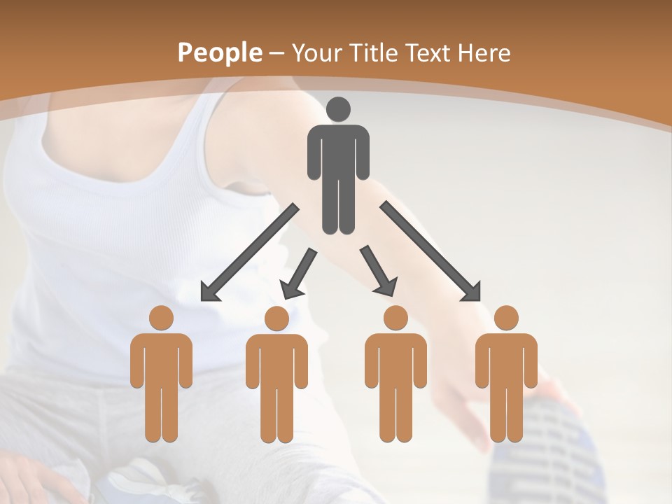 A Woman Is Sitting On The Floor With Her Feet Up PowerPoint Template