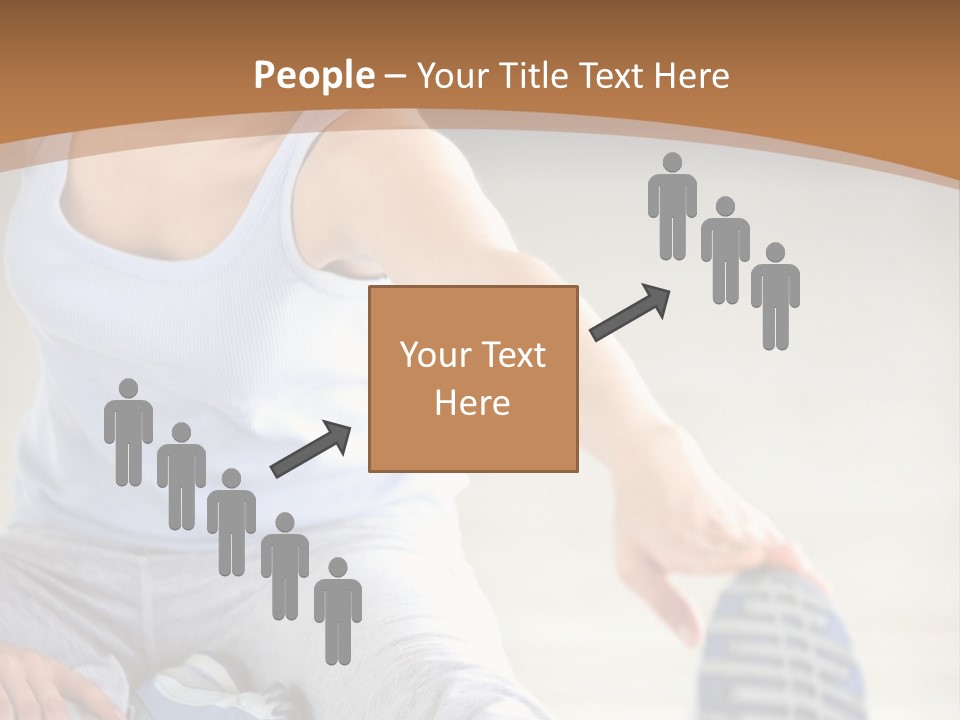 A Woman Is Sitting On The Floor With Her Feet Up PowerPoint Template