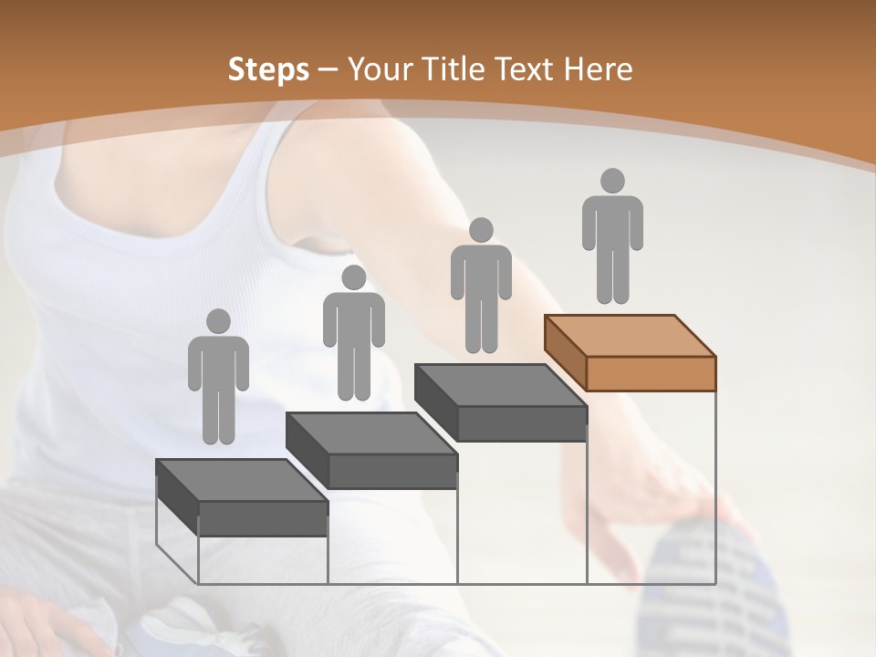 A Woman Is Sitting On The Floor With Her Feet Up PowerPoint Template