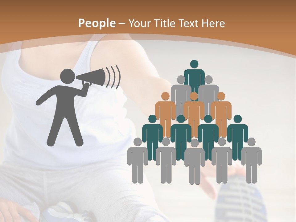 A Woman Is Sitting On The Floor With Her Feet Up PowerPoint Template