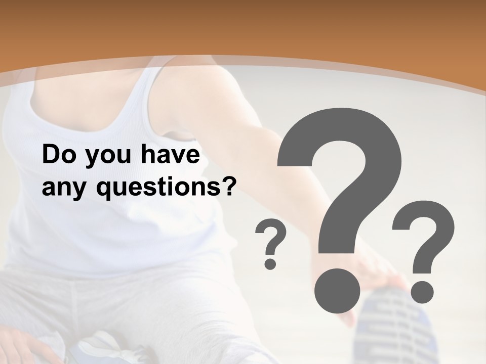 A Woman Is Sitting On The Floor With Her Feet Up PowerPoint Template