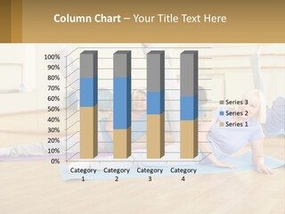 A Group Of Women Doing Yoga In A Gym PowerPoint Template