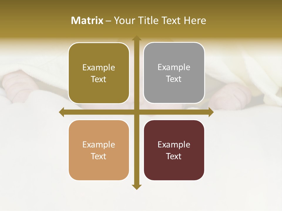 A Baby Peeking Out From Under A Blanket PowerPoint Template