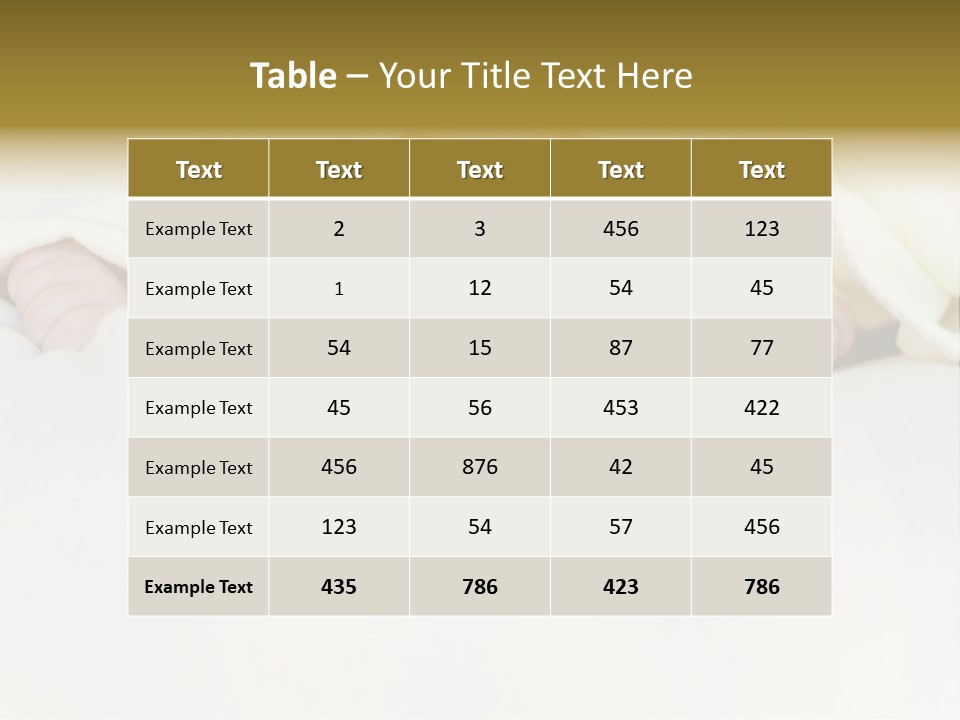 A Baby Peeking Out From Under A Blanket PowerPoint Template