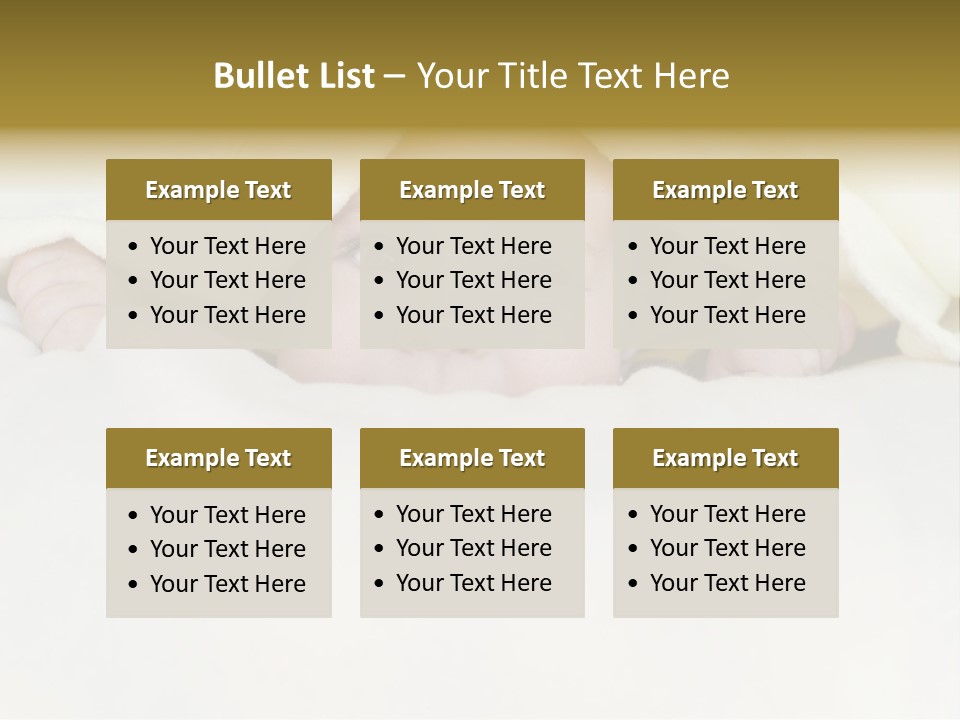 A Baby Peeking Out From Under A Blanket PowerPoint Template