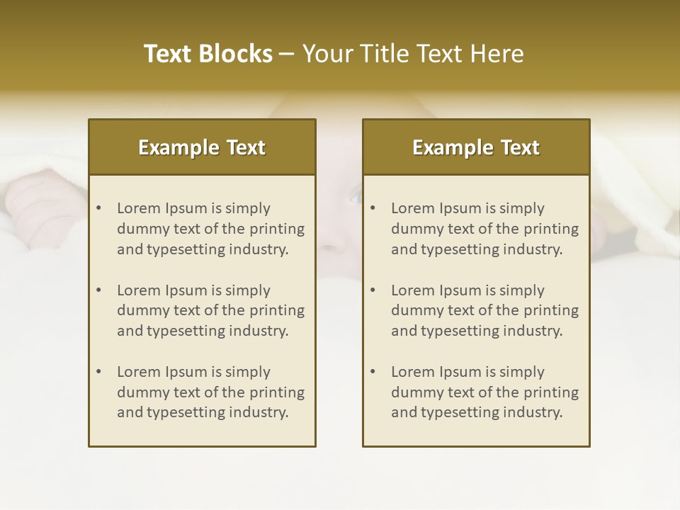 A Baby Peeking Out From Under A Blanket PowerPoint Template