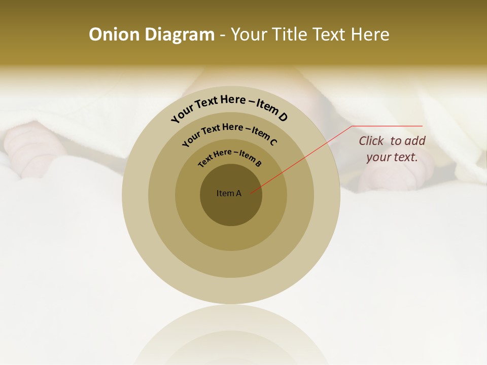 A Baby Peeking Out From Under A Blanket PowerPoint Template