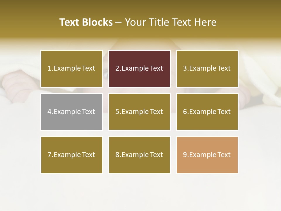 A Baby Peeking Out From Under A Blanket PowerPoint Template