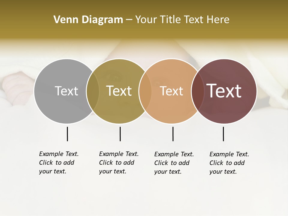 A Baby Peeking Out From Under A Blanket PowerPoint Template