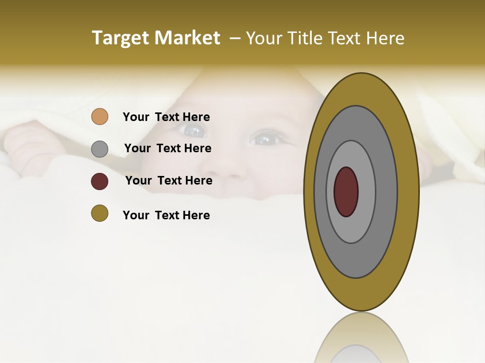 A Baby Peeking Out From Under A Blanket PowerPoint Template