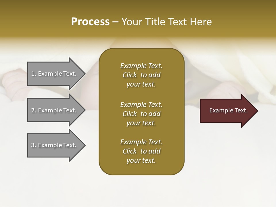 A Baby Peeking Out From Under A Blanket PowerPoint Template