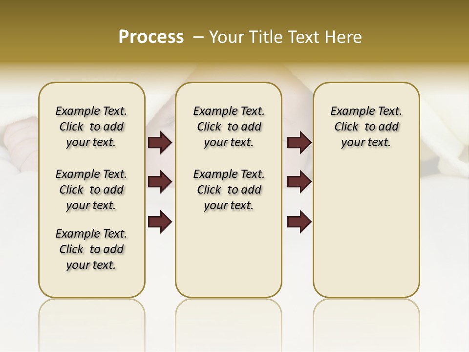 A Baby Peeking Out From Under A Blanket PowerPoint Template