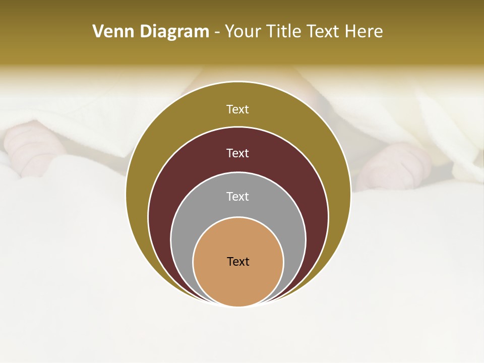 A Baby Peeking Out From Under A Blanket PowerPoint Template
